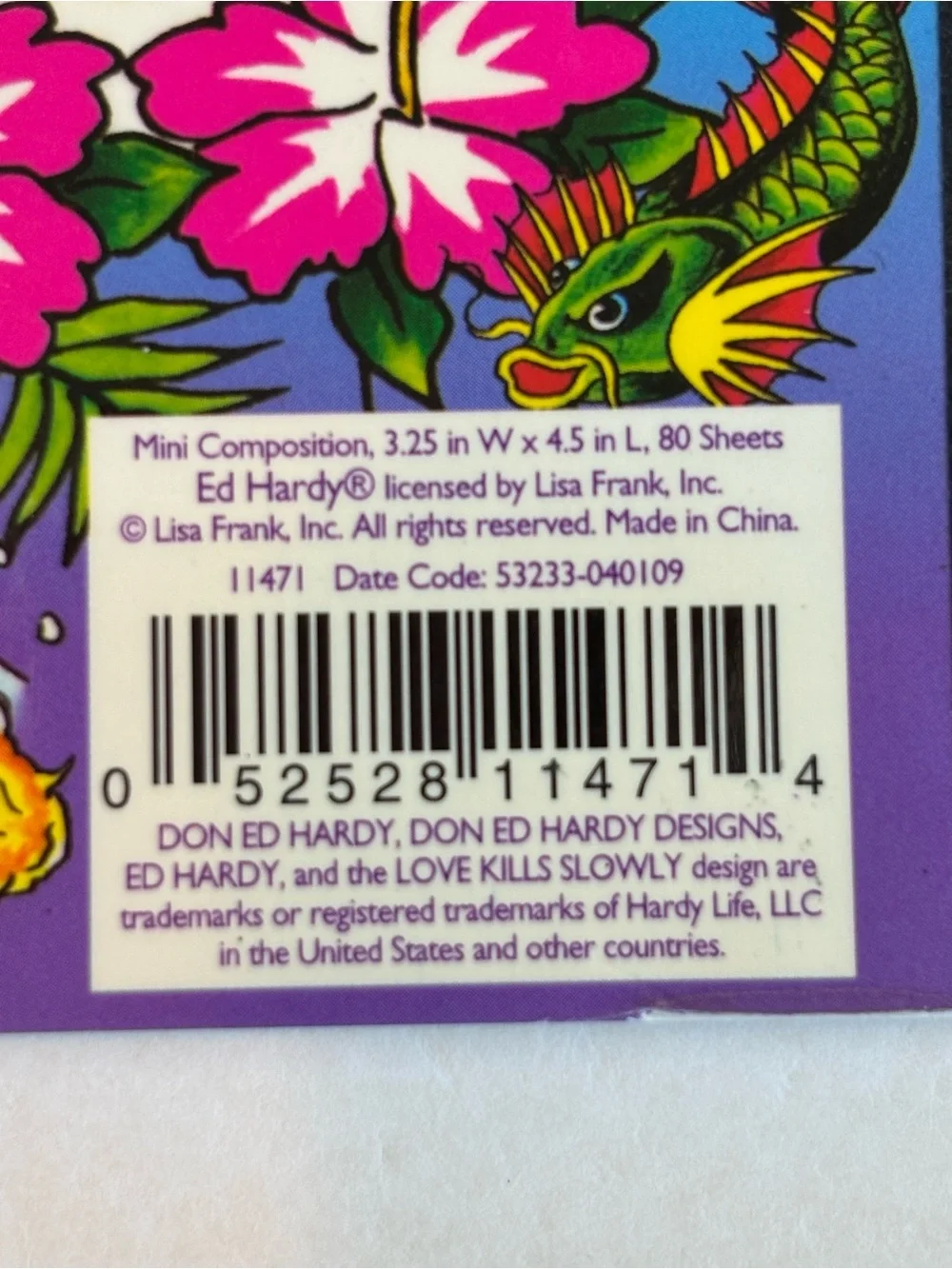 Ed Hardy Lisa Frank Mini Composition Notebook Lot of 14 New Unused